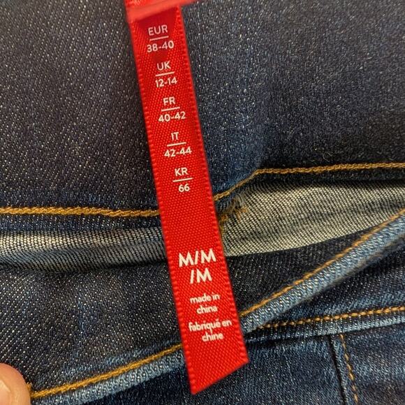 Spanx Jean-ish Ankle Denim Leggings Blue Twilight Rinse Classic - Size M - Picture 6 of 9